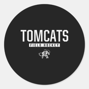 Stone Tomcats Logo Feldhockey Hs Runder Aufkleber