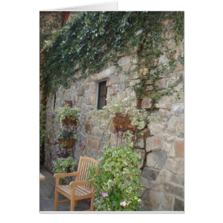 Stone und Ivy mit Gartenbank