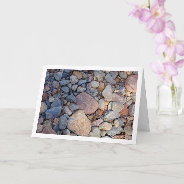 Stone und Rock Background Karte (Orchidee)