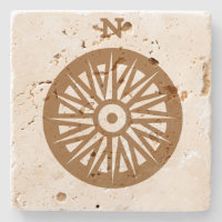 Stone Untersetzer - Compass-Rose