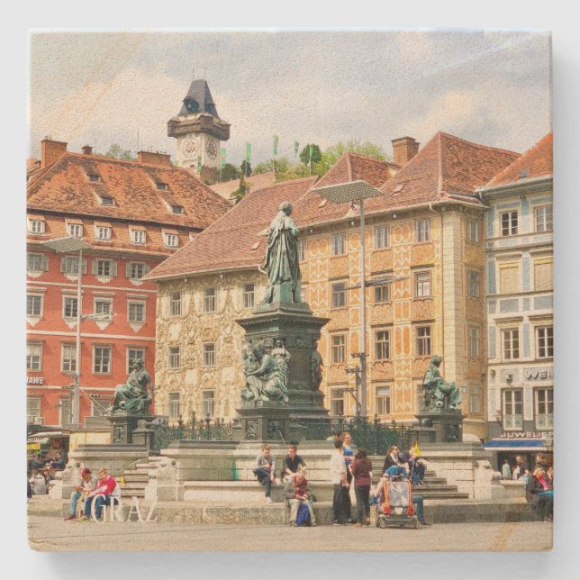 Stone Untersetzer Graz, Österreich (Vorderseite)