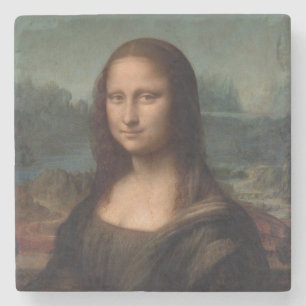 STONE UNTERSETZER: LEONARDO DA VINCI: Mona Lisa Steinuntersetzer