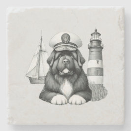 Stone Untersetzer Newf Capt'n of the Watch