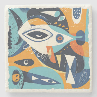 Stone Untersetzer Sea Theme 2