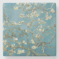 STONE UNTERSETZER: VAN GOGH: ALMOND BLOSSOM 