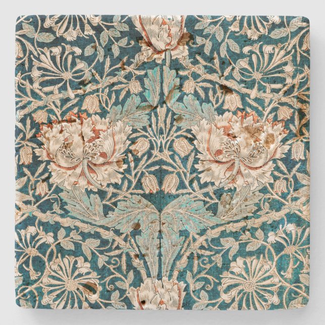 STONE UNTERSETZER: WILLIAM MORRIS : HONEYSUCKLE STEINUNTERSETZER (Vorderseite)