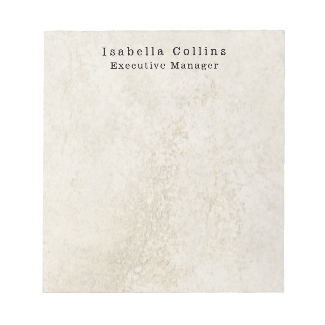 Stone Wall Simple Plain Minimalist Creative Modern Notizblock (Vorderseite)