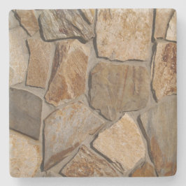 Stone Wall Texture, Square Untersetzer