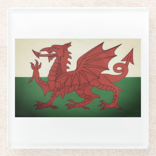 Stone Welsh Dragon Untersetzer (Vorderseite)