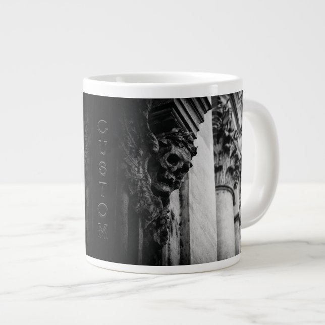 Stone Wings Skull Jumbo-Tasse (Vorderseite Rechts)