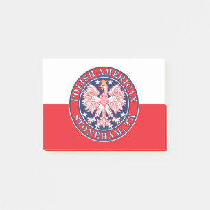 Stoneham Texas Polnischer Adler Post-it Klebezettel