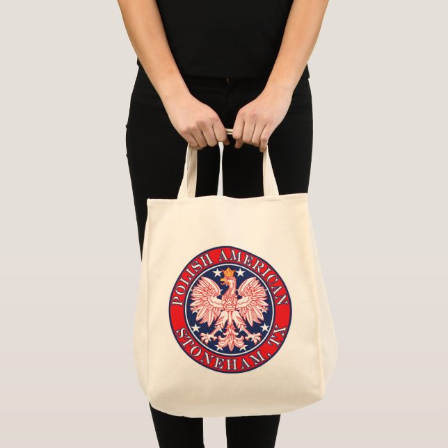 Stoneham Texas Polnischer Adler Tragetasche (Vorderseite (Produkt))
