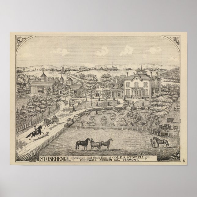 Stonehenge a residence and stock farm poster (Vorne)