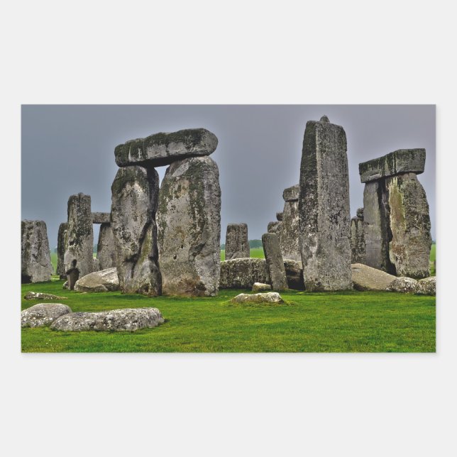 Stonehenge Alte historische Stätte des Powers Rechteckiger Aufkleber (Vorderseite)