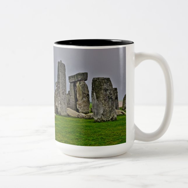 Stonehenge Alte historische Stätte des Powers Zweifarbige Tasse (Rechts)