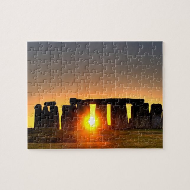 Stonehenge, altes Vorgeschichtsmonument Puzzle (Horizontal)