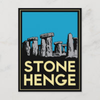 Stonehenge Art Deco Poster