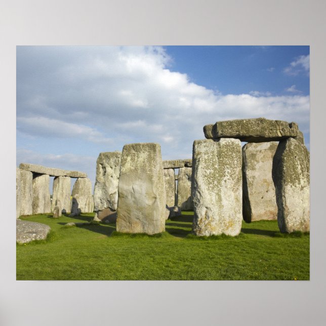 Stonehenge (ca. 2500 v. Chr.), UNESCO World 3 Poster (Vorne)