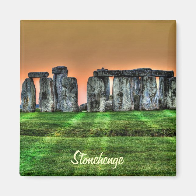 Stonehenge Celtic Stehend Stones in Großbritannien Magnet (Vorne)