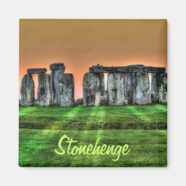 Stonehenge Celtic Stehend Stones in Großbritannien Magnet (Vorne)