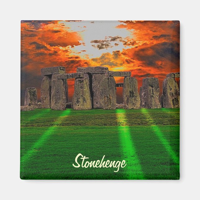 Stonehenge Celtic Stehend Stones in Großbritannien Magnet (Vorne)