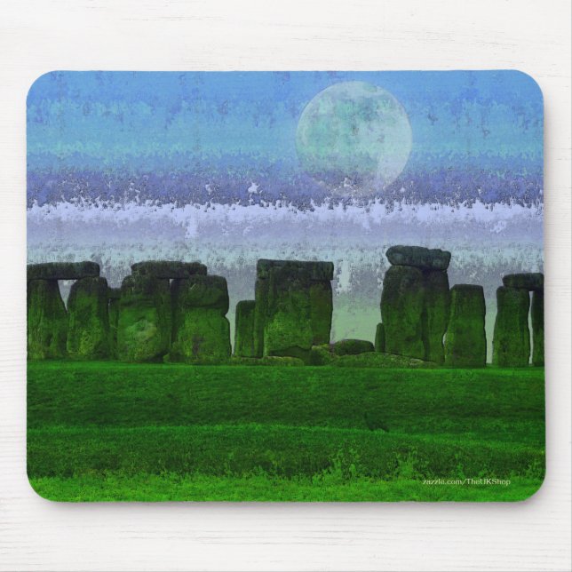 Stonehenge Celtic Stehend Stones in Großbritannien Mousepad (Vorne)