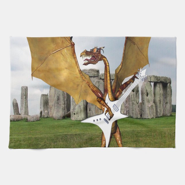 Stonehenge Dragon Geschirrtuch (Horizontal)