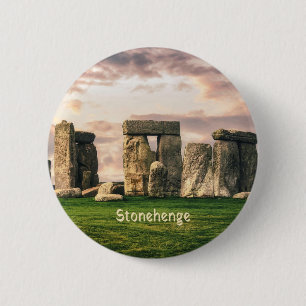 Stonehenge England Button