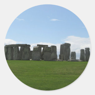 Stonehenge England Landschaftsfotografie Runder Aufkleber