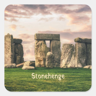 Stonehenge England Quadratischer Aufkleber