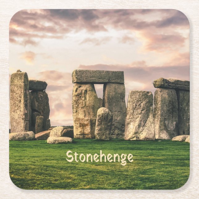 Stonehenge England Rechteckiger Pappuntersetzer (Vorderseite)