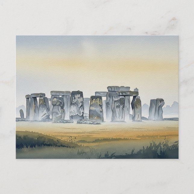 Stonehenge England Reisen Postkarte (Vorderseite)
