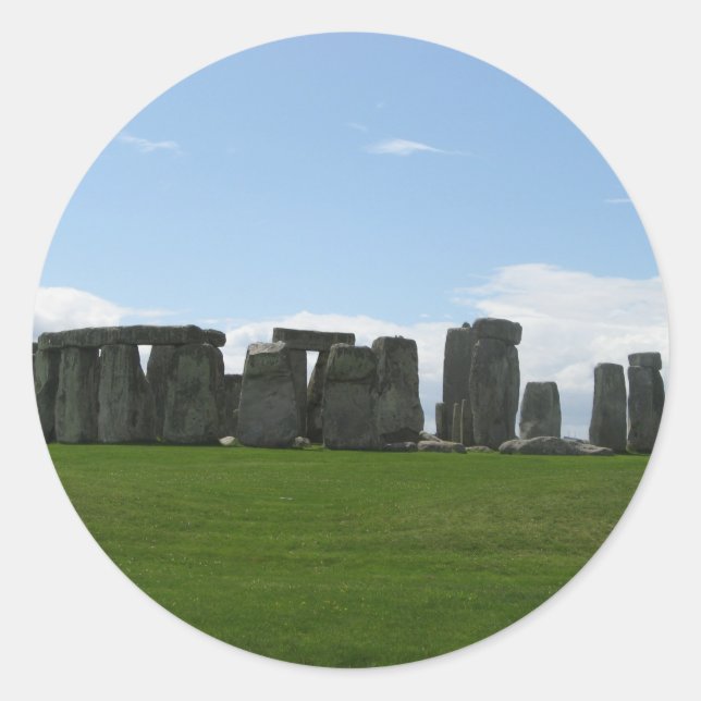 Stonehenge England Runder Aufkleber (Vorderseite)