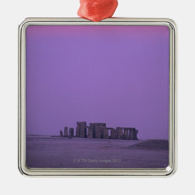 Stonehenge, England Silbernes Ornament (Vorne)