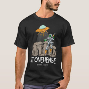 Stonehenge England Souvenir Außerirdischen & Flyin T-Shirt