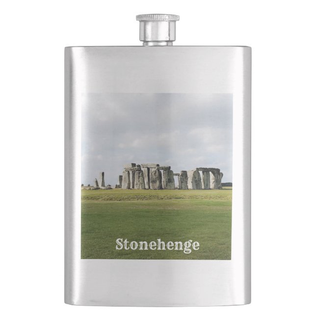Stonehenge England Souvenir Flask Flachmann (Vorderseite)