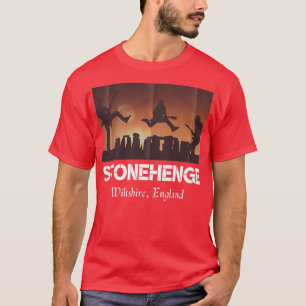 Stonehenge England SouvenirStonehenge at Night1016 T-Shirt