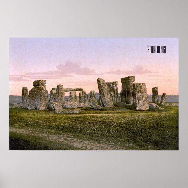 Stonehenge, England um 1900 Poster (Vorne)