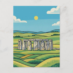 Stonehenge England Vereinigtes Königreich Reise Postkarte