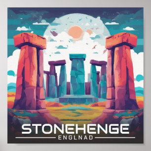 Stonehenge England Wiltshire Welterbe Poster