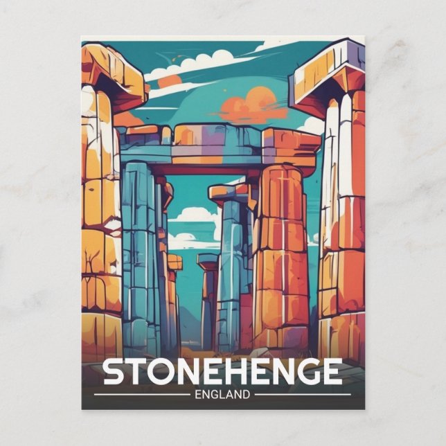 Stonehenge England Wiltshire Welterbe Postkarte (Vorderseite)
