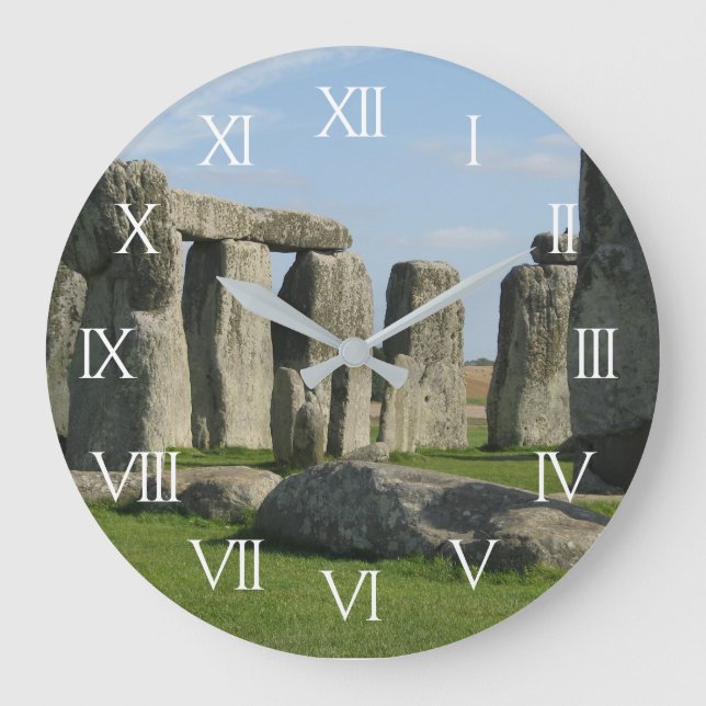 Stonehenge Große Wanduhr (Vorderseite)