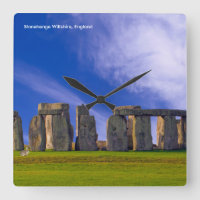Stonehenge-Image für die runde, große Wall-Uhr