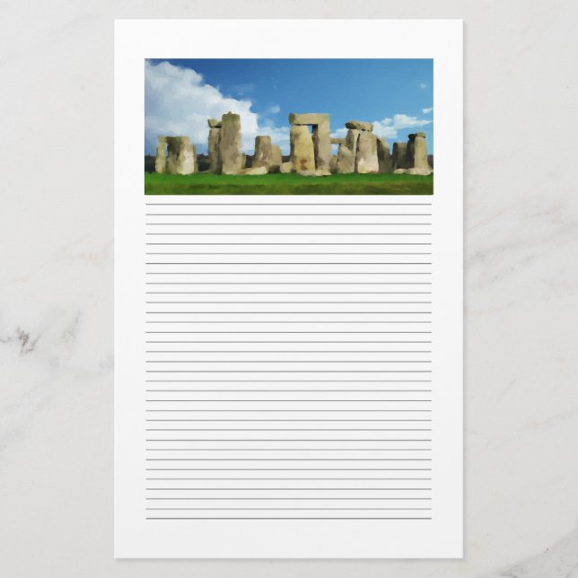 Stonehenge Lined Stationery Briefpapier (Vorderseite)