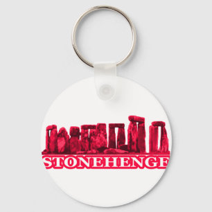Stonehenge Magenta transformiert das MUSEUM Zazzle Schlüsselanhänger