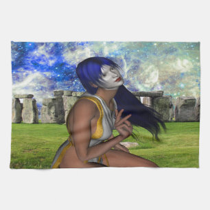 Stonehenge-Meditation Geschirrtuch