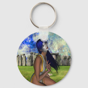 Stonehenge Meditation Schlüsselanhänger