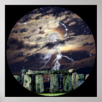 Stonehenge Mystical Druid Art Mytho-Fantasy
