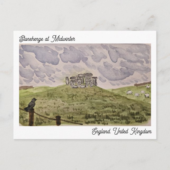 Stonehenge-Postkarte Postkarte (Vorderseite)