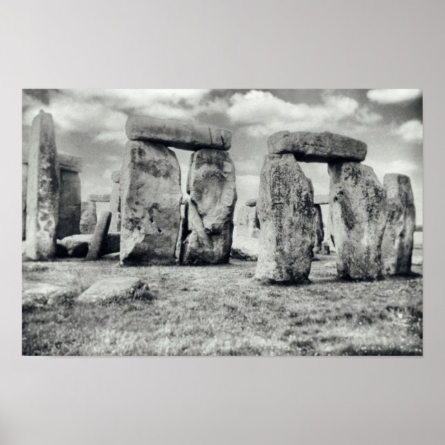 Stonehenge Prehistorisches Monument Alt Poster (Vorne)
